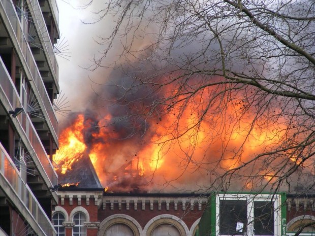 Cuming Museum Fire, London